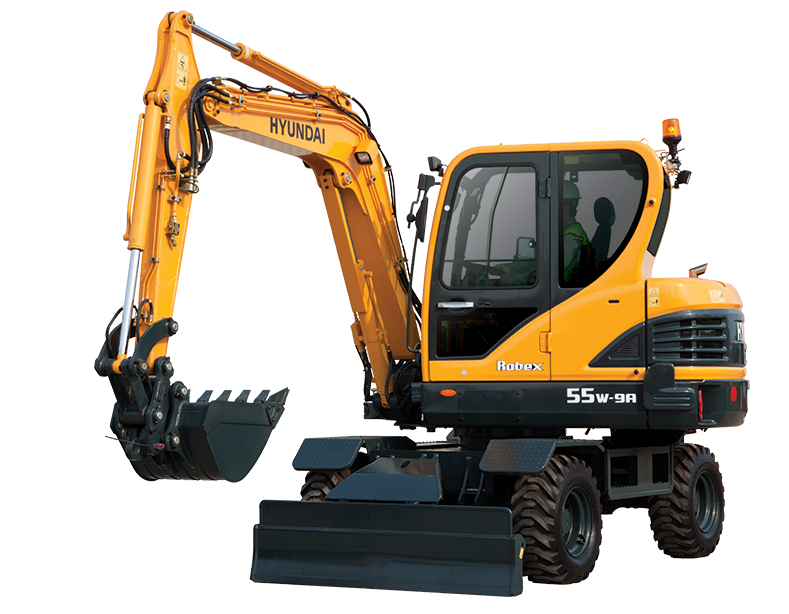 R55W-9A wheeled excavator